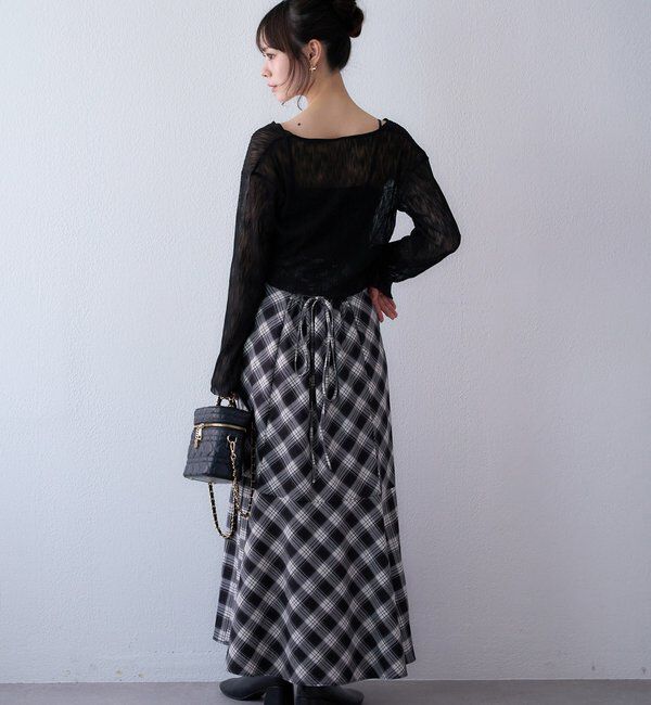  「ホック付きシアーカーデ」|ニット・セーター|