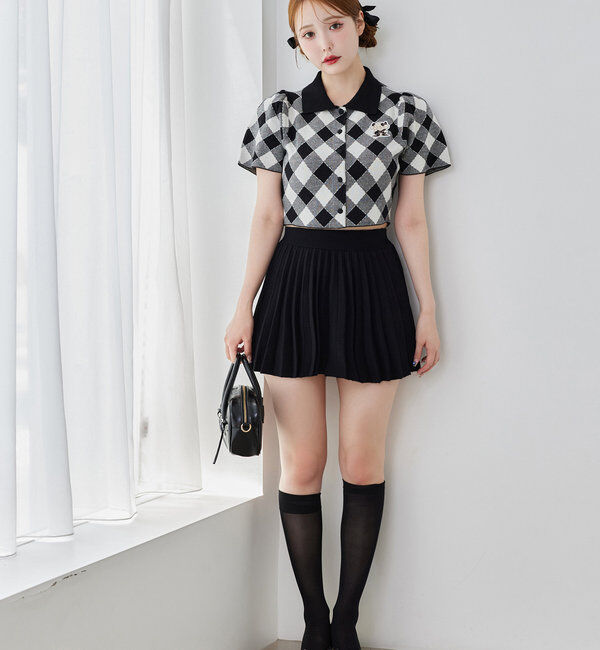  「【mikko コラボ】刺繍入りポロ衿セットアップ」|ワンピース|