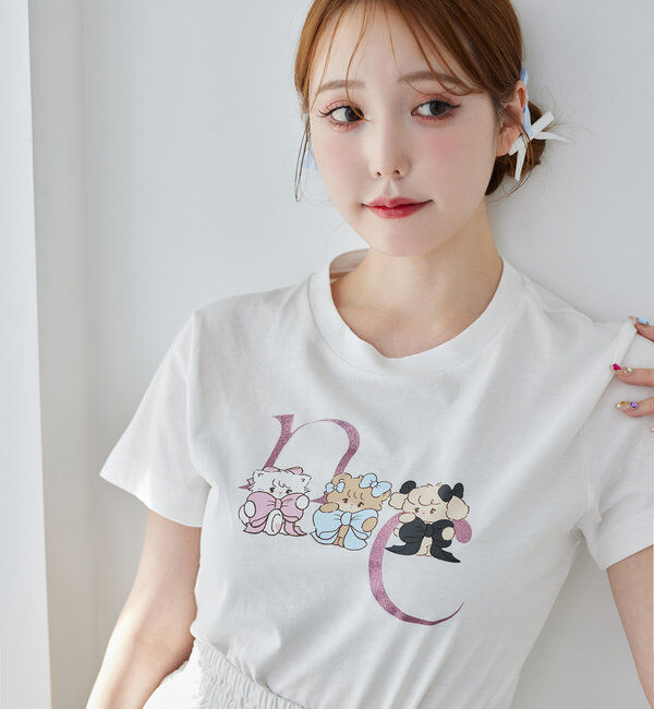  「【mikko コラボ】プリントTシャツ」|Tシャツ・カットソー|
