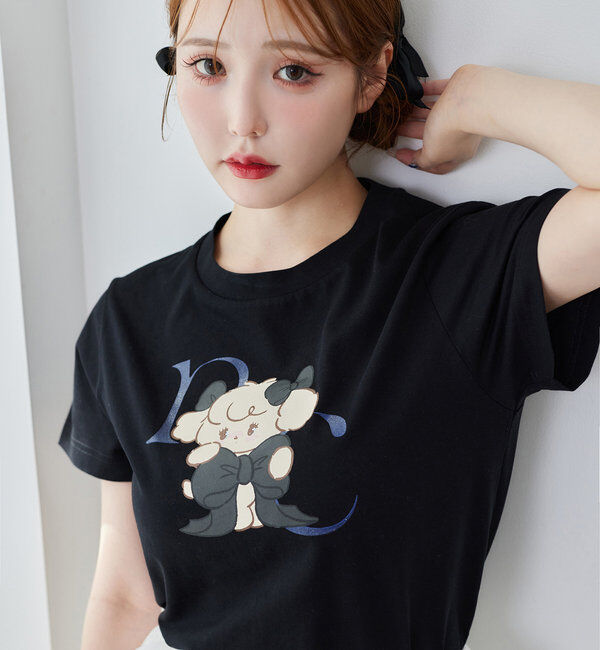  「【mikko コラボ】プリントTシャツ」|Tシャツ・カットソー|ブラック