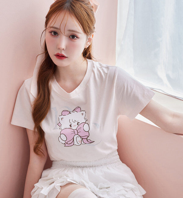  「【mikko コラボ】プリントTシャツ」|Tシャツ・カットソー|