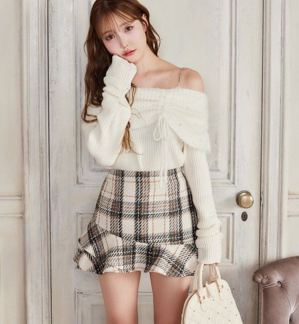  「【HolidayCollection】ビジュースタッズハンドバッグ」|ショルダー・メッセンジャー|