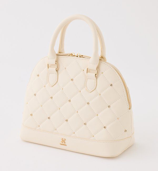  「【HolidayCollection】ビジュースタッズハンドバッグ」|ショルダー・メッセンジャー|