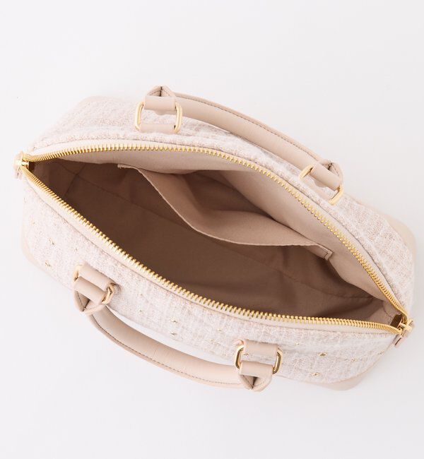  「【HolidayCollection】ビジュースタッズハンドバッグ」|ショルダー・メッセンジャー|