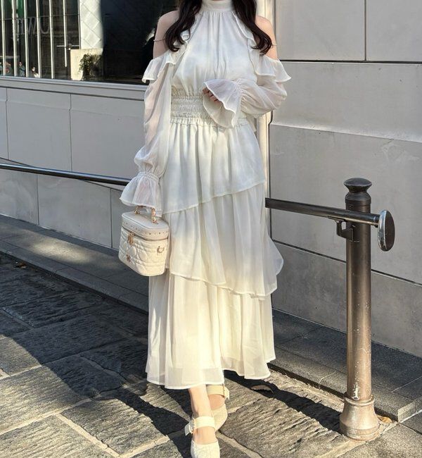  「【Occasion Collection】アメスリティアードワンピ」|ワンピース|