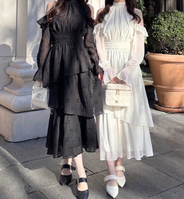  「【Occasion Collection】アメスリティアードワンピ」|ワンピース|