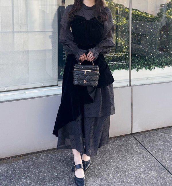  「【Occasion Collection】アメスリティアードワンピ」|ワンピース|