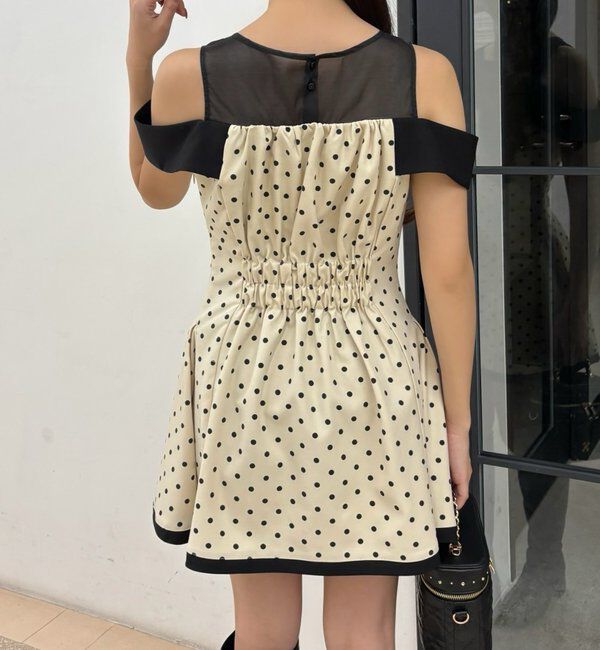  「【Occasion Collection】袖取り外し可能ミニワンピース」|ワンピース|