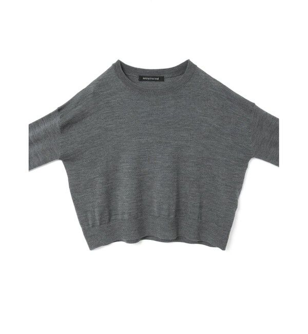 mizuiro ind「mizuiro ind ハイゲージクルーネックプルオーバー」|ニット・セーター|