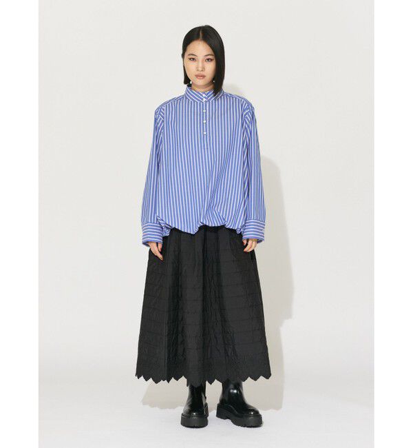 MIDIUMISOLID「MIDIUMISOLID for Ladies バルーンシャツプルオーバー」|シャツ・ブラウス|