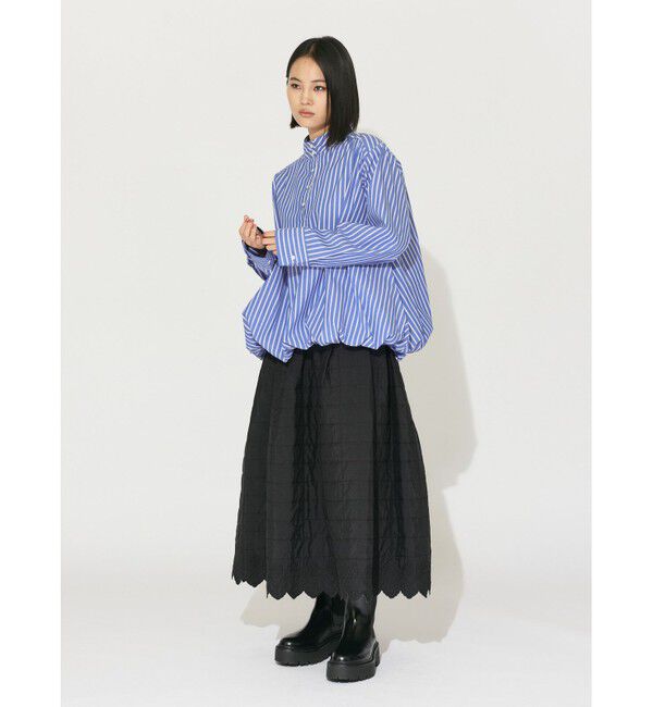 MIDIUMISOLID「MIDIUMISOLID for Ladies バルーンシャツプルオーバー」|シャツ・ブラウス|