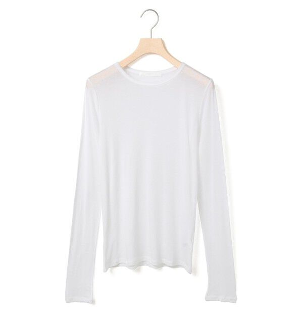 MARMARMAR「MARMARMAR クルーネックシアープルオーバー」|Tシャツ・カットソー|オフホワイト