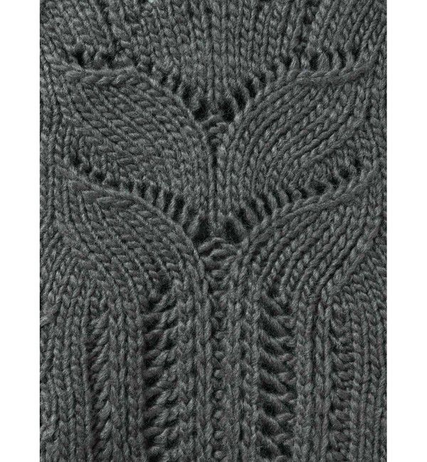 mizuiro ind「mizuiro ind シアーケーブル柄ベスト」|ベスト・ジレ|