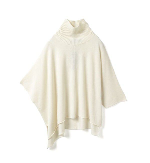 mizuiro ind「mizuiro ind ポンチョライクプルオーバー」|ニット・セーター|オフホワイト