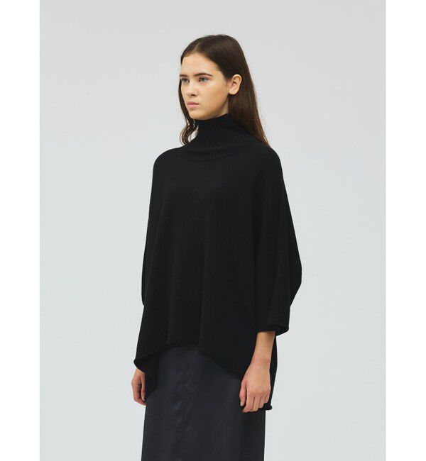 mizuiro ind「mizuiro ind ポンチョライクプルオーバー」|ニット・セーター|