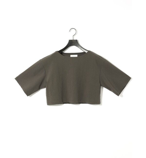 MIDIUMISOLID「MIDIUMISOLID for Ladies リブショートプルオーバー」|Tシャツ・カットソー|