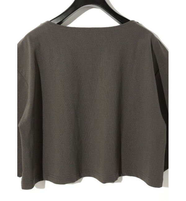 MIDIUMISOLID「MIDIUMISOLID for Ladies リブショートプルオーバー」|Tシャツ・カットソー|