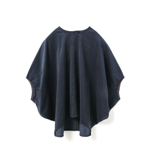 mizuiro ind「mizuiro ind コーデュロイコクーンプルオーバー」|Tシャツ・カットソー|ネイビー