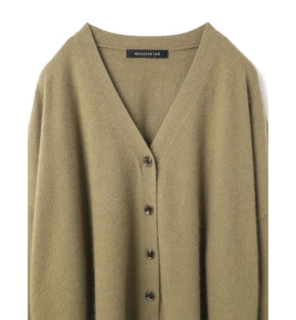 mizuiro ind「mizuiro ind Vネックカーディガン」|カーディガン|