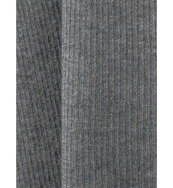 mizuiro ind「mizuiro ind ボタン付きリブハイネックプルオーバー」|ニット・セーター|