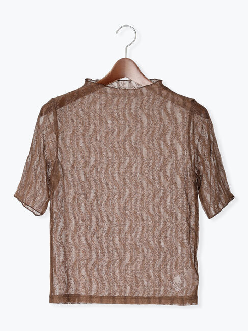 Te chichi「シアーレース5分袖トップス」|Tシャツ・カットソー|