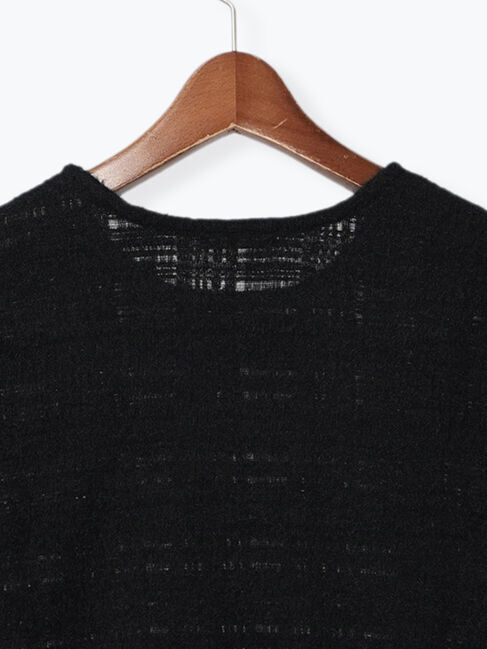 Te chichi「シアーチェッククルーネックトップス」|Tシャツ・カットソー|