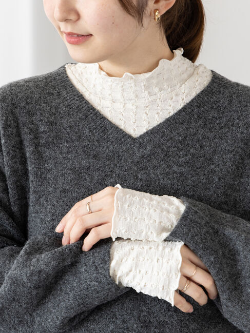 Te chichi TERRASSE「ふくれジャカードハイネックトップス」|Tシャツ・カットソー|キナリ