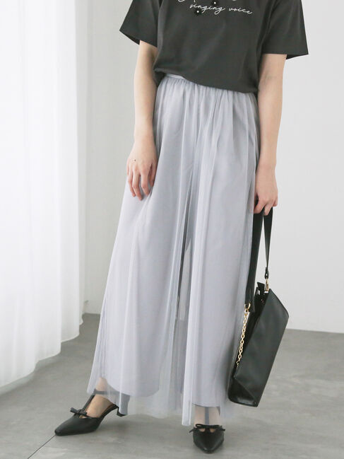 Te chichi TERRASSE「チュール重ねパンツ」|その他|グレー