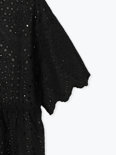 Lugnoncure「アイレットレース半袖ブラウス」|シャツ・ブラウス|