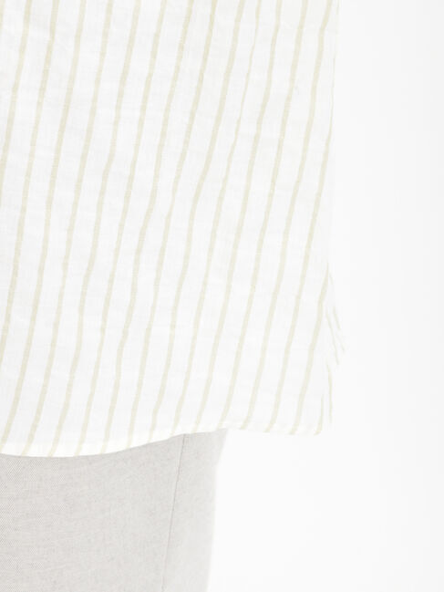 Samansa Mos2「柄アソートレース襟チュニック」|シャツ・ブラウス|