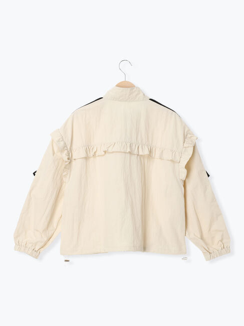 Samansa Mos2「フリルトラックジャケット」|ブルゾン・スタジャン|