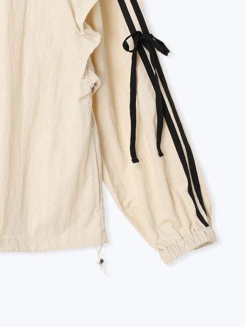 Samansa Mos2「フリルトラックジャケット」|ブルゾン・スタジャン|