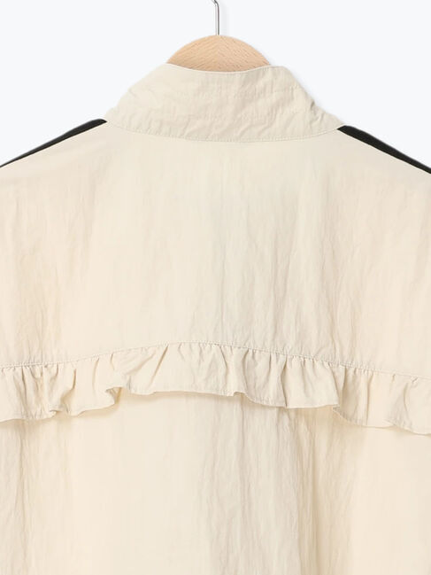 Samansa Mos2「フリルトラックジャケット」|ブルゾン・スタジャン|