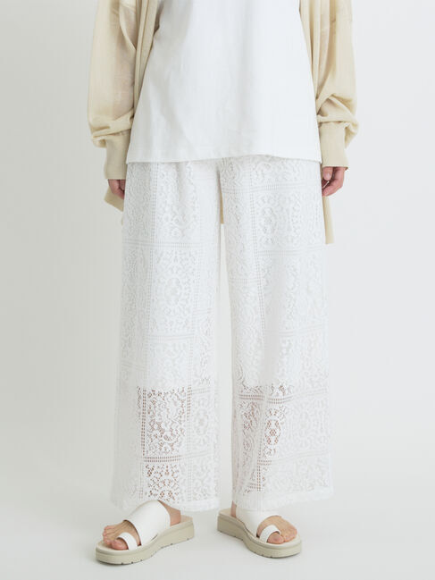 sm2rhythm「レースイージーパンツ」|その他|オフホワイト