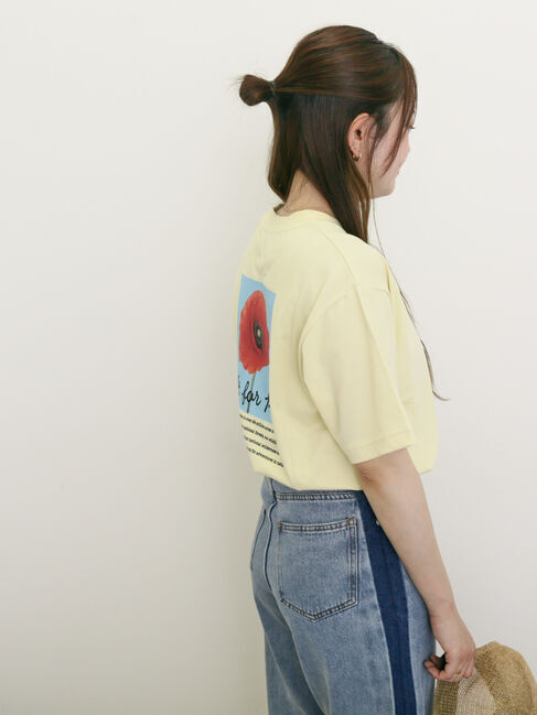 Samansa Mos2「【KELTY&times;Samansa Mos2】フラワープリントTシャツ」|Tシャツ・カットソー|