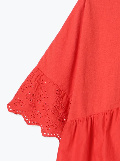 Samansa Mos2「袖レースギャザーカットソー」|Tシャツ・カットソー|