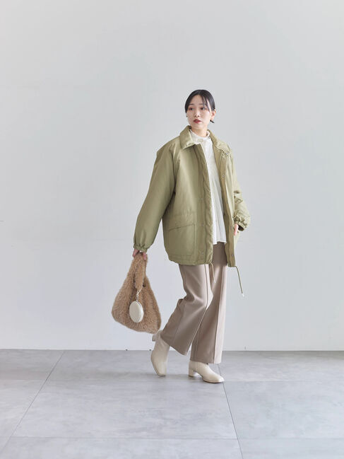 Samansa Mos2 blue「切替タックブラウス」|シャツ・ブラウス|