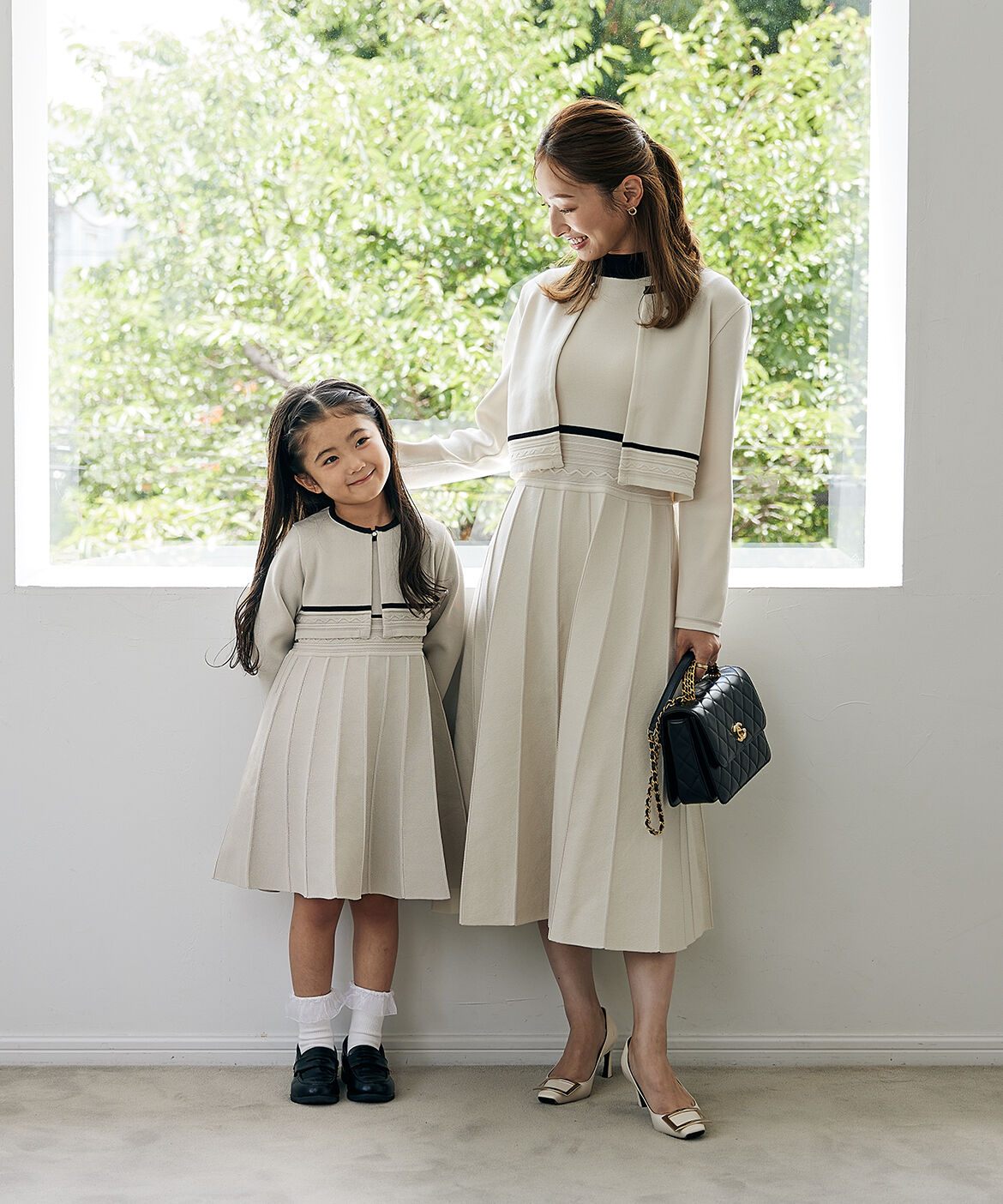 Maglie le cassetto「《M Maglie le cassetto》バイカラーニットワンピース」|ワンピース|