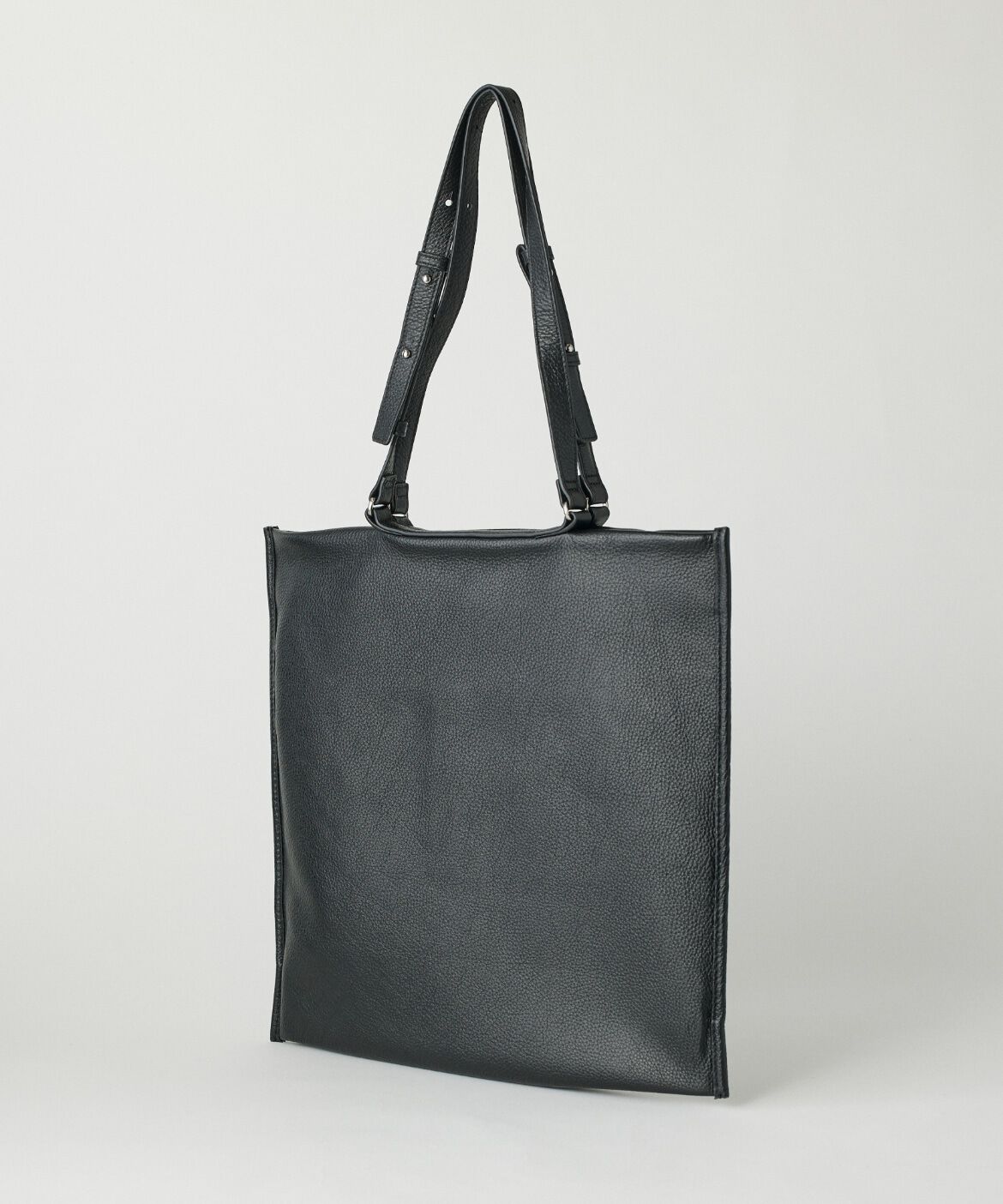 7-IDconcept.「カウレザーシンプルデザイン薄マチトート」|トートバッグ|