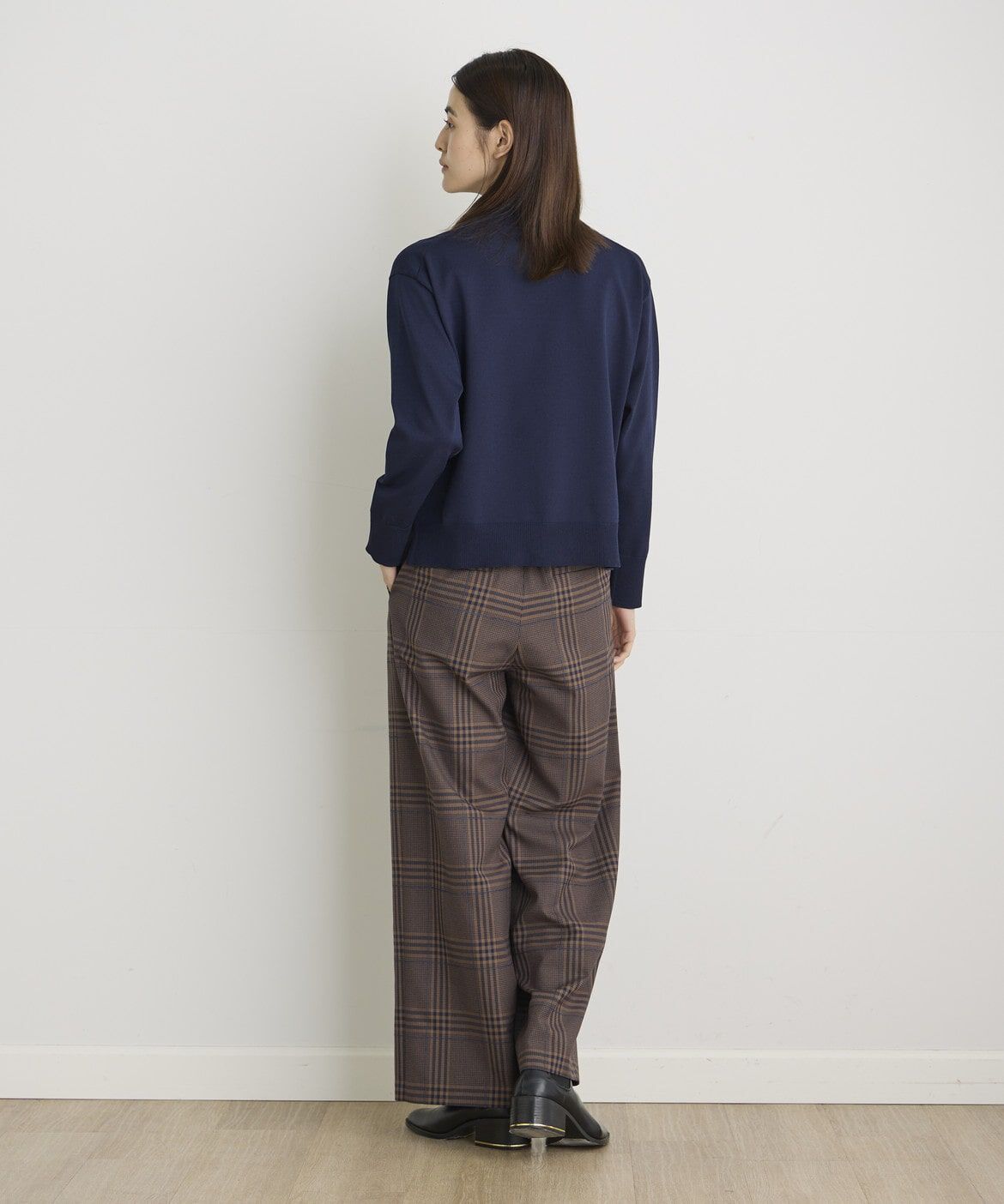 I.T.'S international「リングヤーンストレートチェックパンツ」|スラックス|