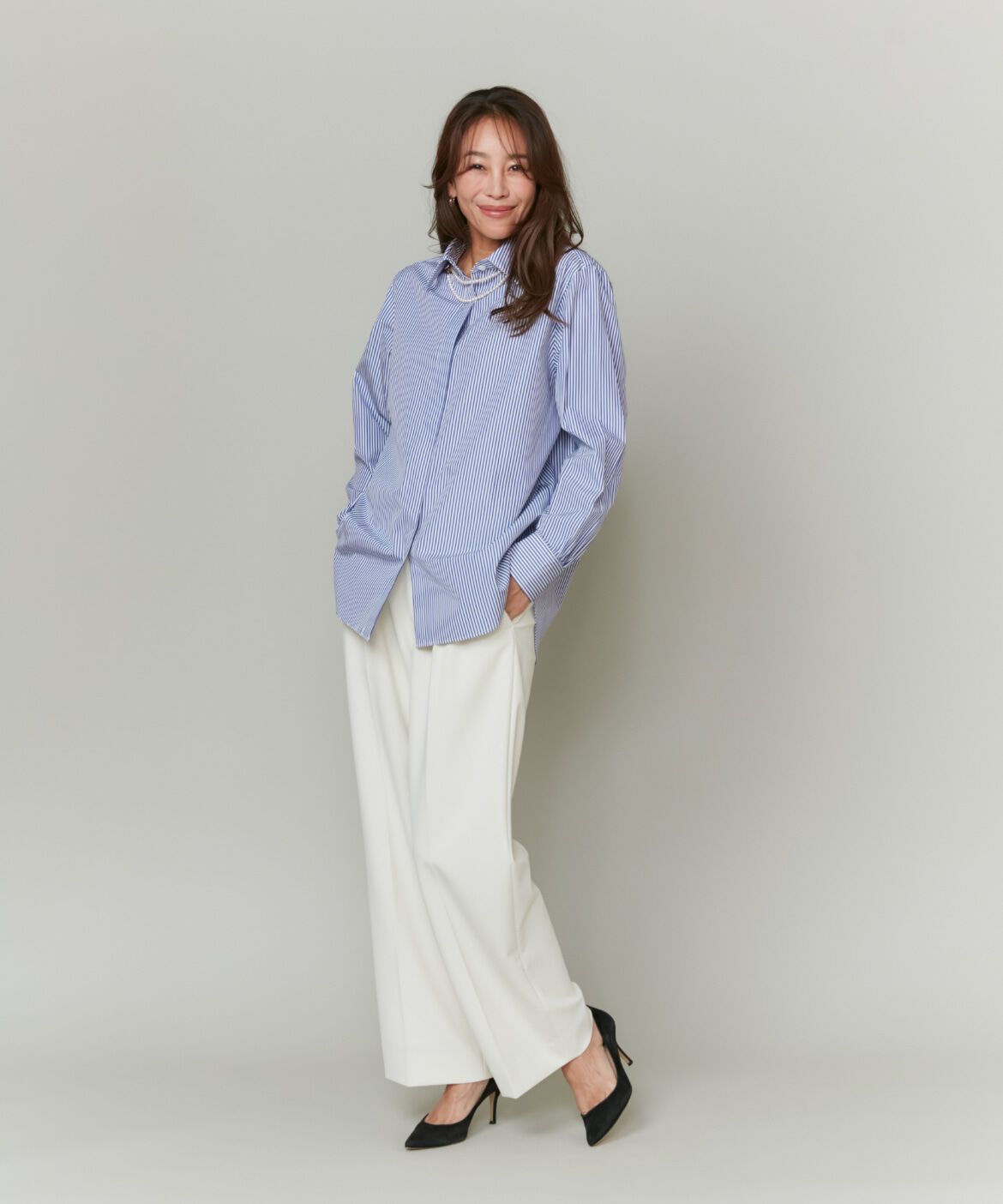 INED「ベーシックシャツ《THOMAS MASON》」|シャツ・ブラウス|