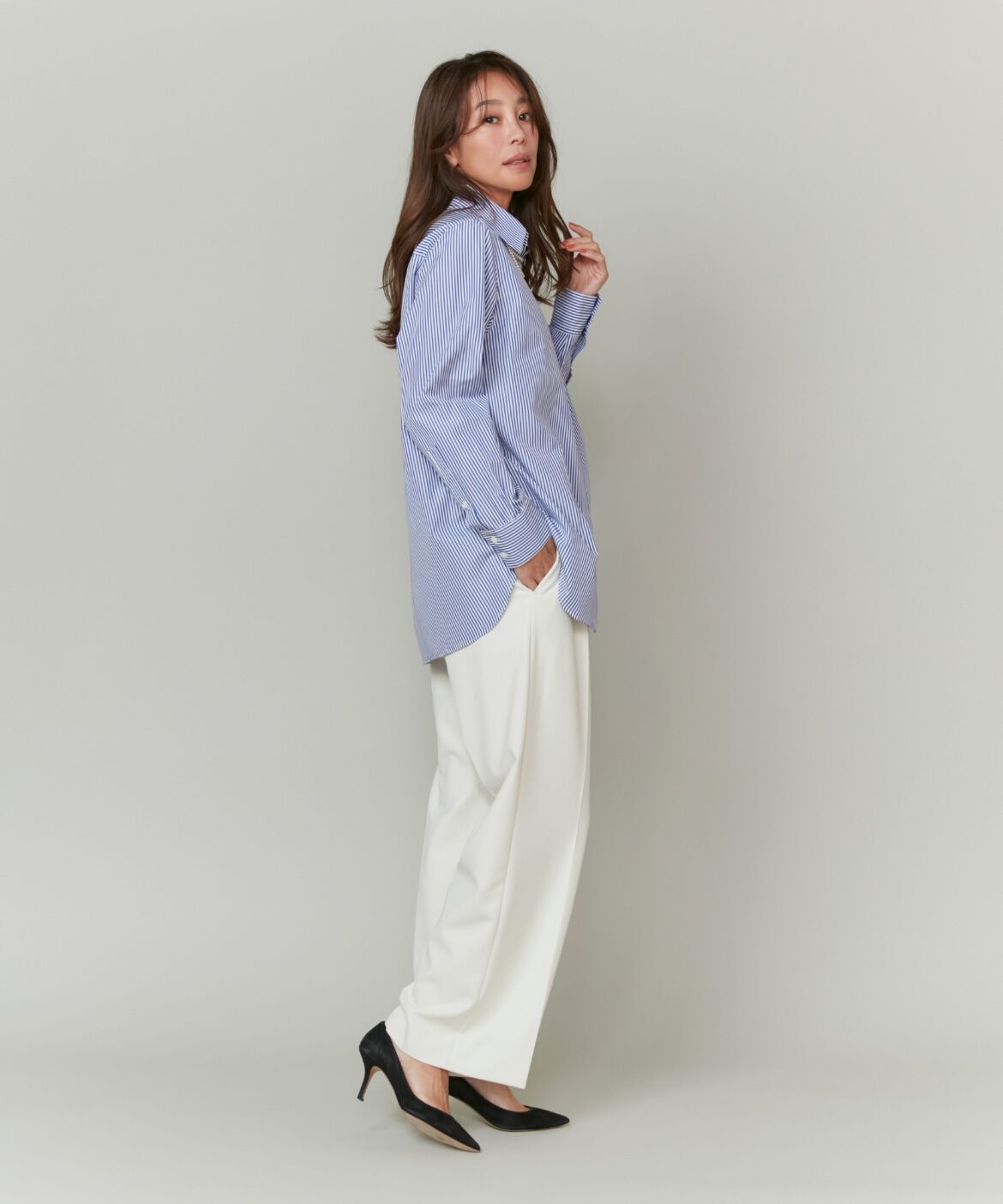 INED「ベーシックシャツ《THOMAS MASON》」|シャツ・ブラウス|