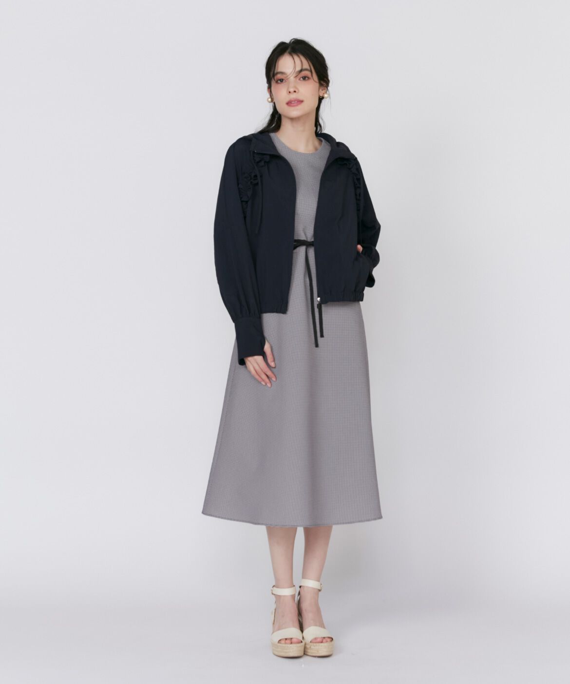 Maglie le cassetto「ウエストフリルワンピース」|ワンピース|