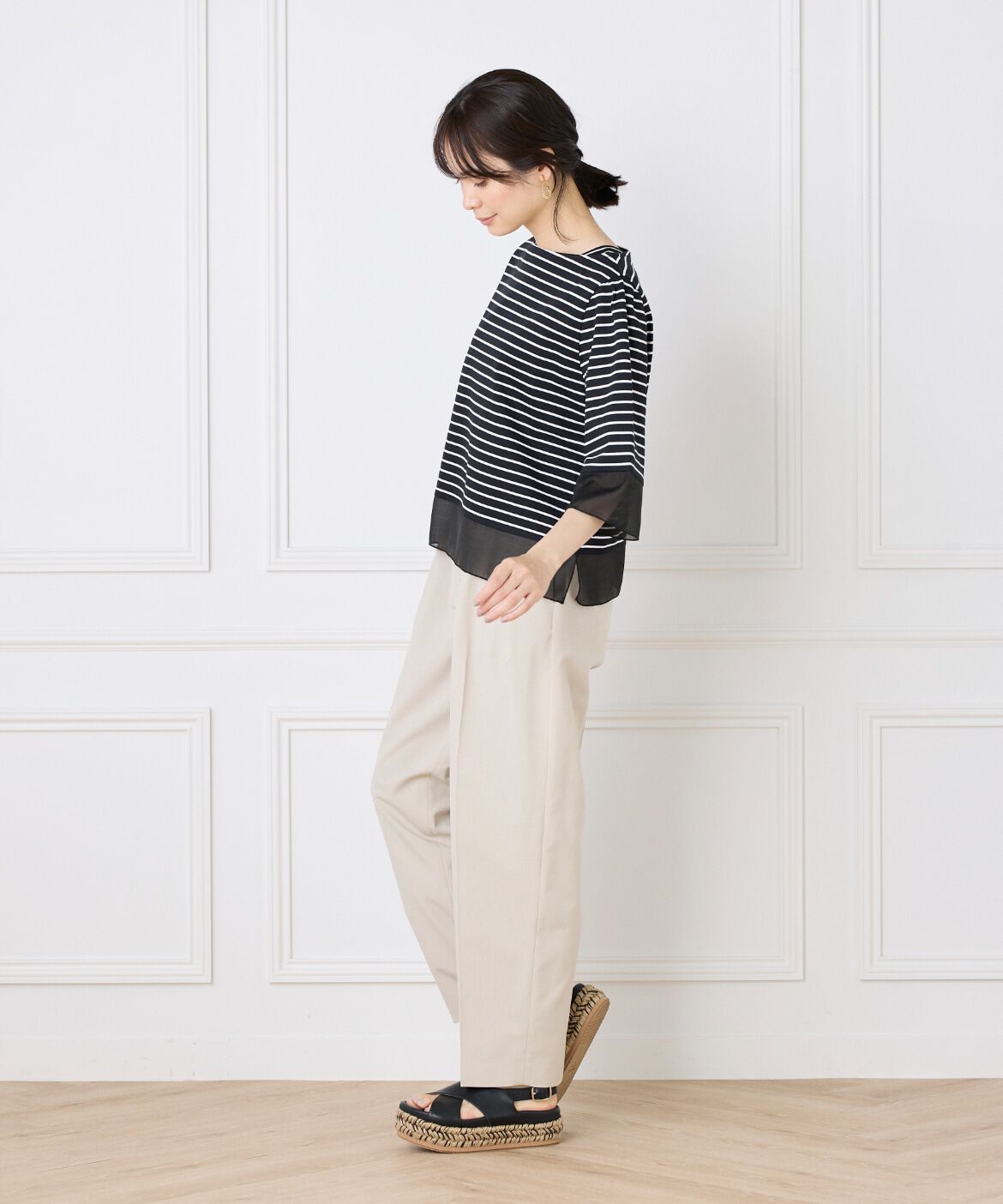 DAY by DAY it&rsquo;s international「シアー切替えプルオーバー」|Tシャツ・カットソー|