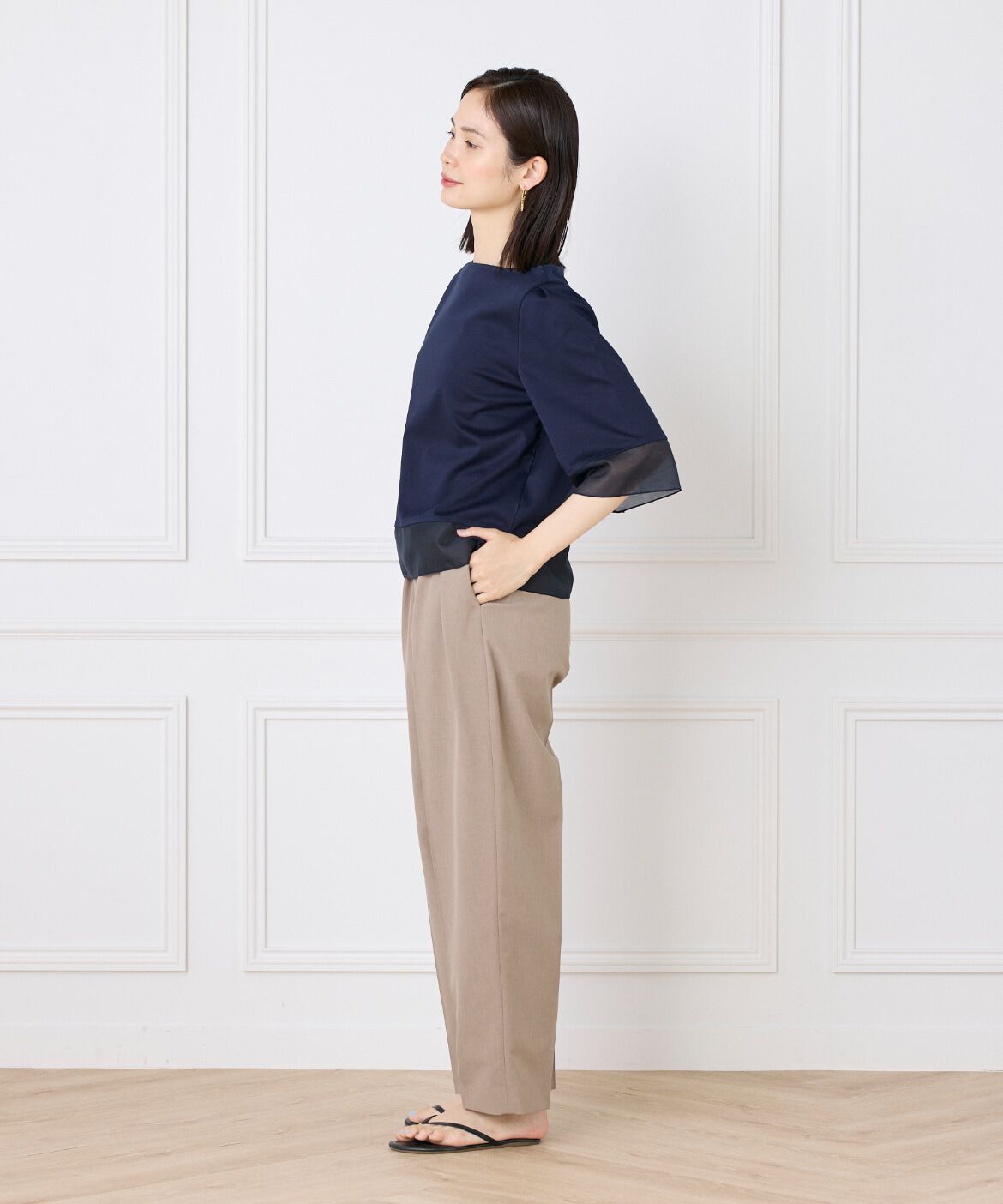 DAY by DAY it&rsquo;s international「シアー切替えプルオーバー」|Tシャツ・カットソー|