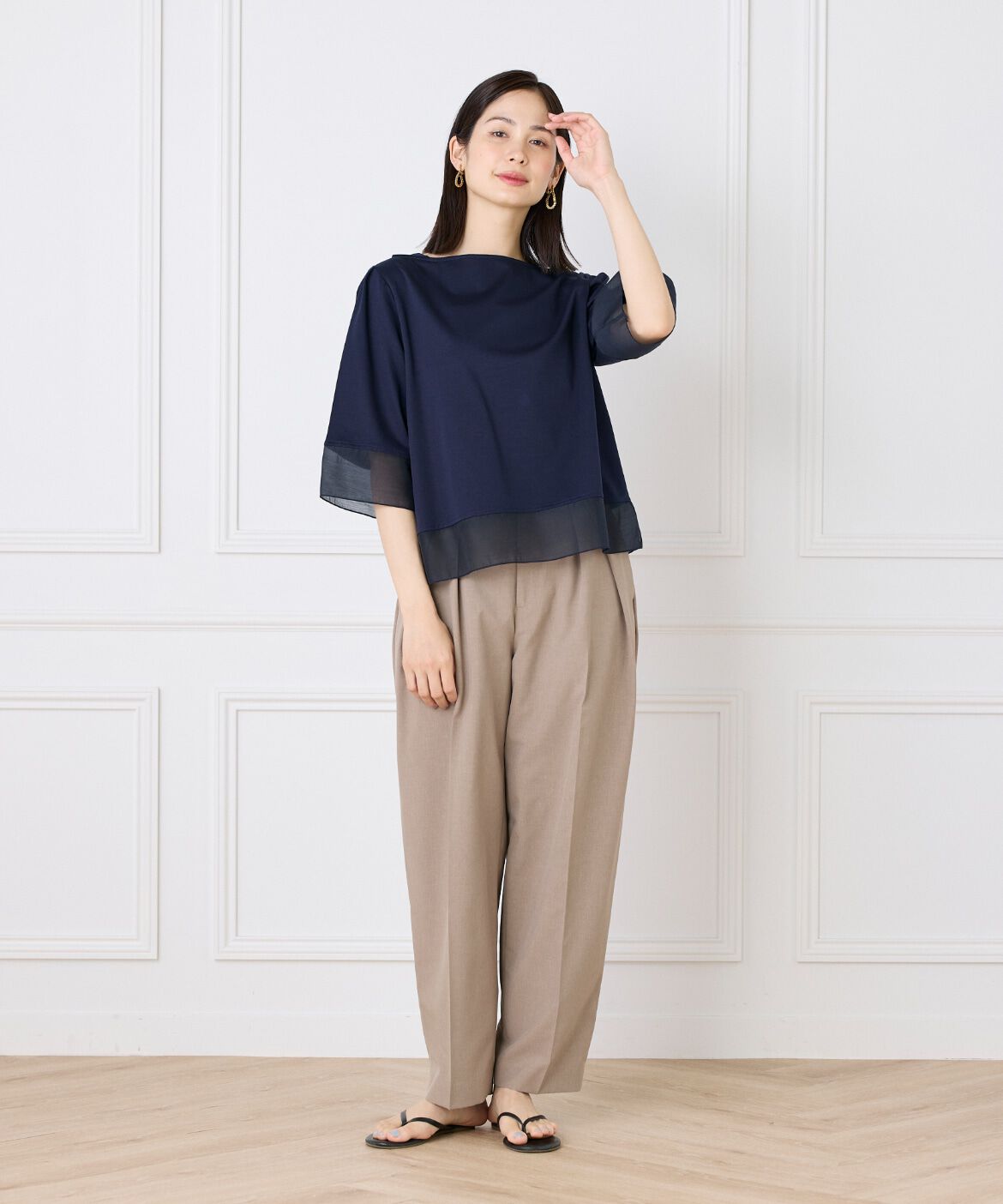 DAY by DAY it&rsquo;s international「シアー切替えプルオーバー」|Tシャツ・カットソー|