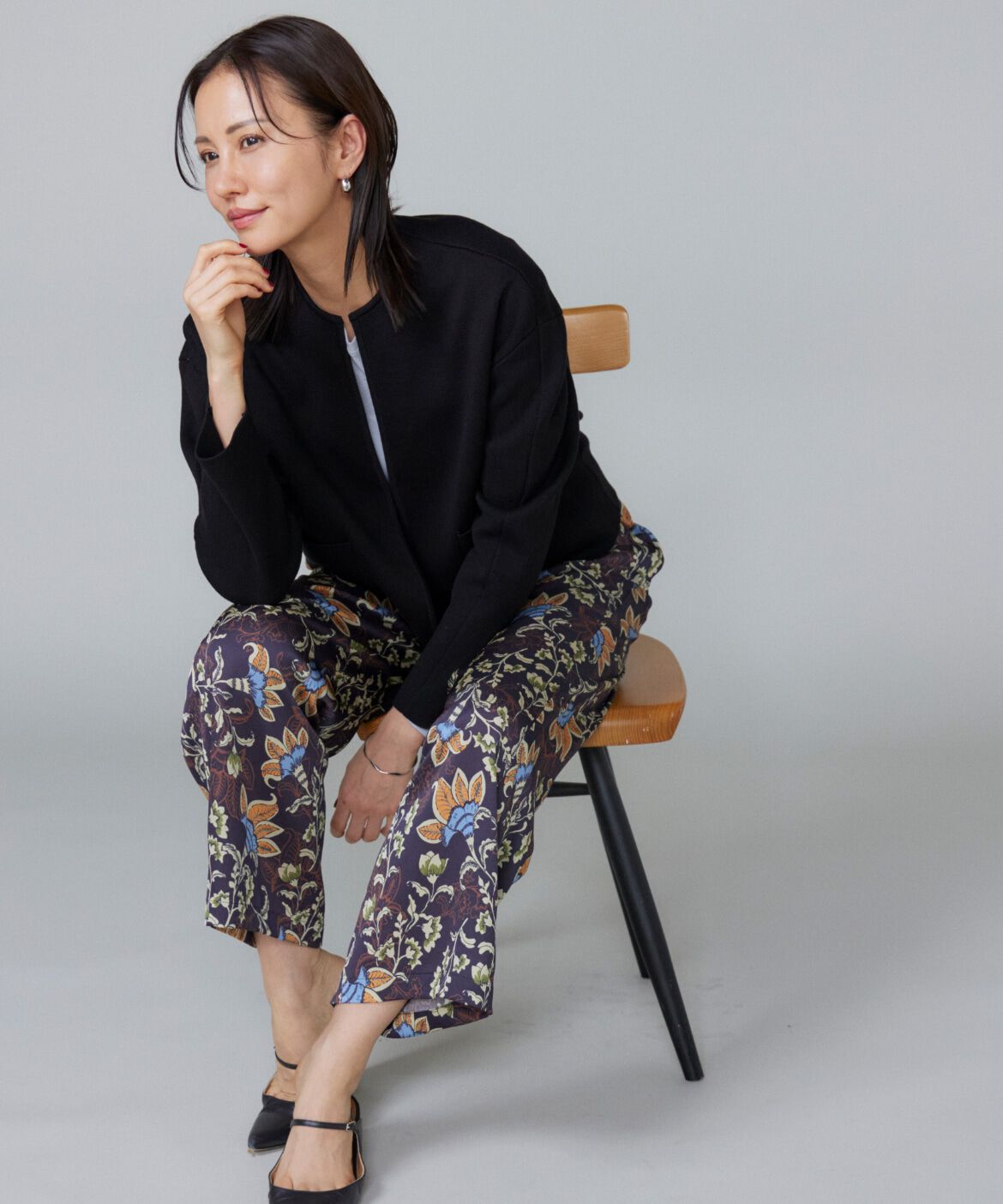 Le Souk「《大きいサイズ》ミラノリブフォルムカーディガン」|カーディガン|