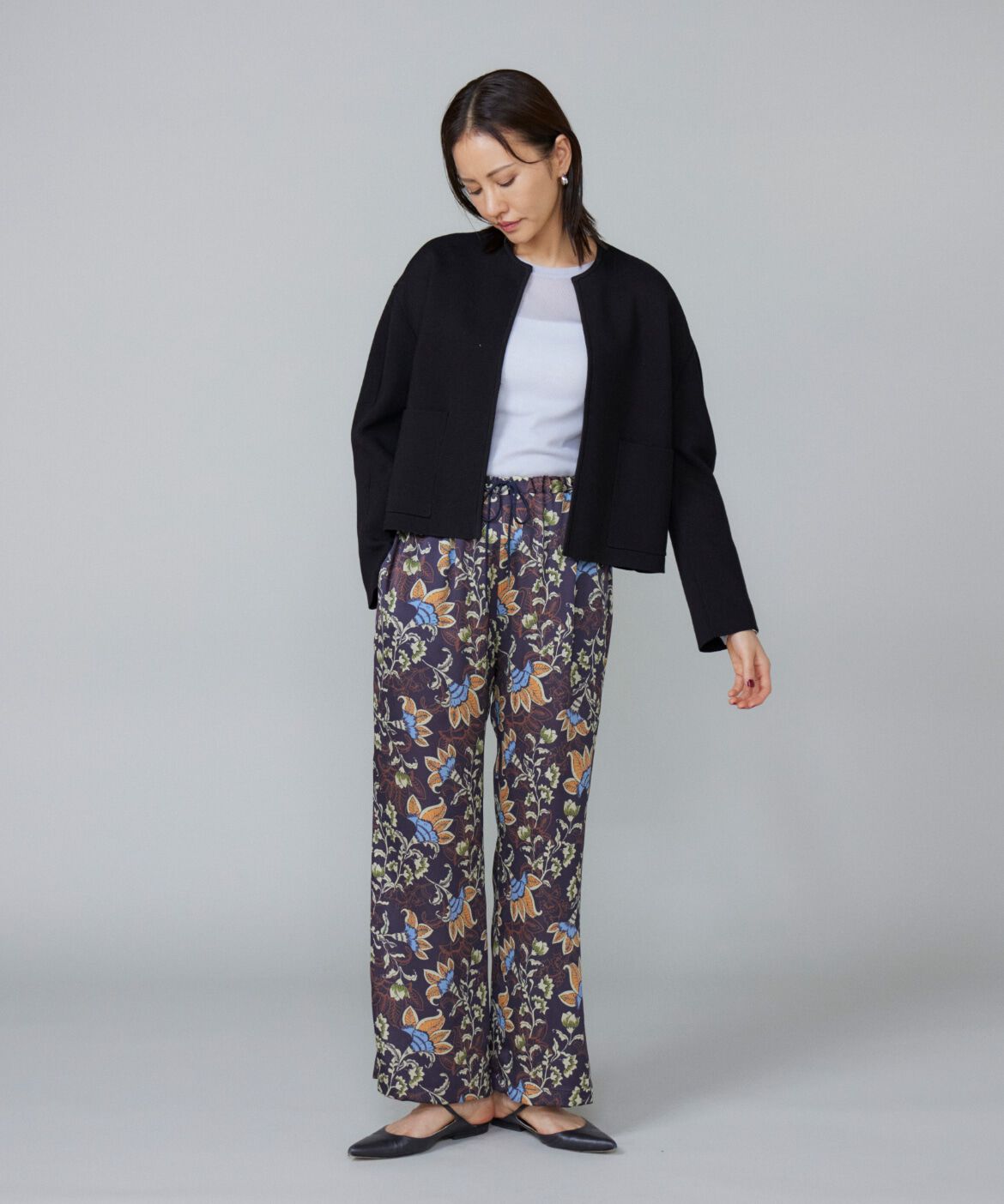 Le Souk「《大きいサイズ》ミラノリブフォルムカーディガン」|カーディガン|