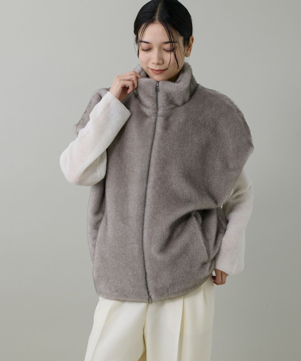 INED「エコファーベスト」|ダウンベスト・ベスト|