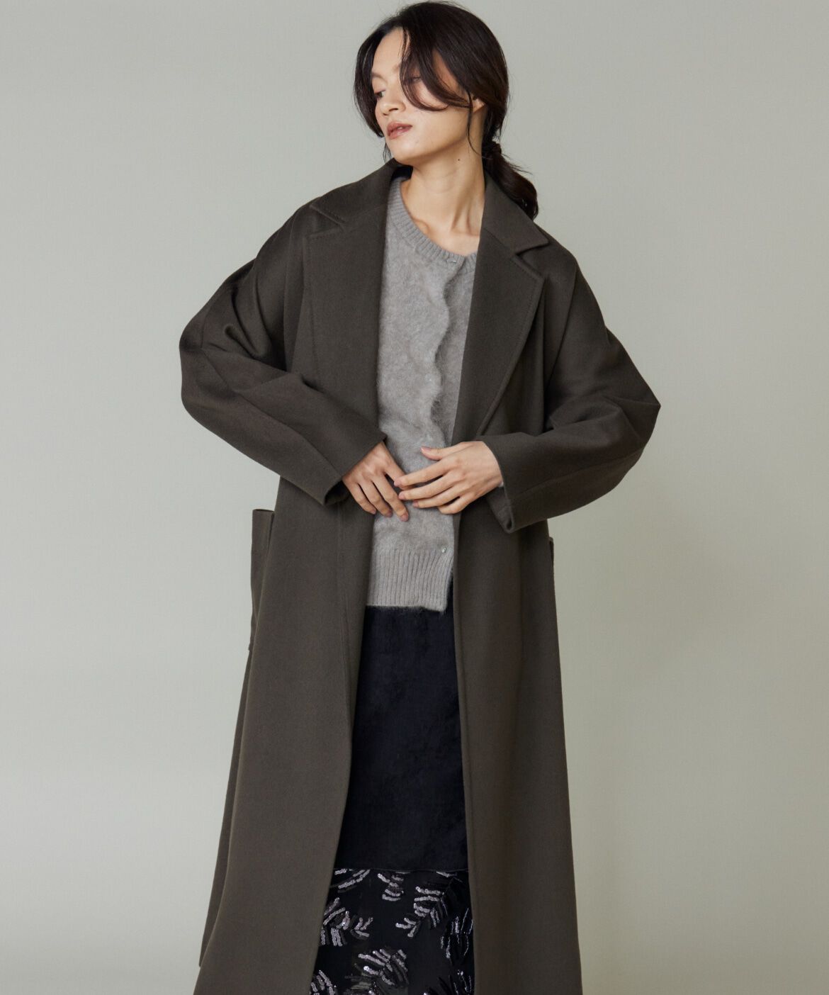 la veille by SUPERIOR CLOSET「トレンチコート」|トレンチコート|カーキ3